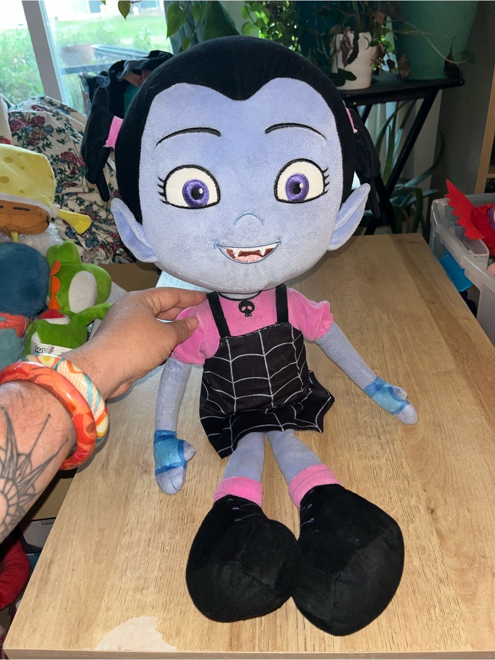 Disney Store JUMBO Vampirina Vee Hauntley 25" Plush Doll Stuffed Vampire